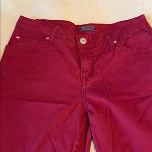 Cranberry colored jeans